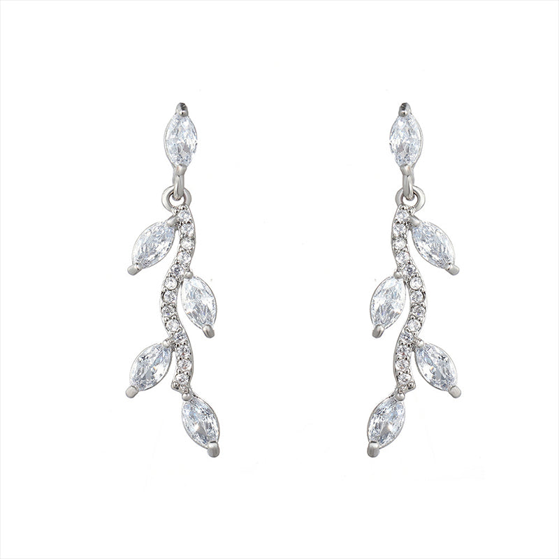 Venta al por mayor Aretes Zircon Niña Aretes Ins Out Diario Versátil OLY-ES-HX001
